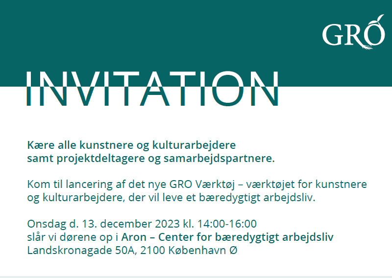 Invitation til lancering af GRO